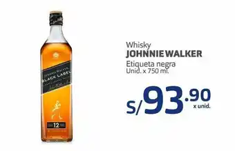 Makro Whisky johnnie walker etiqueta negra unid. x 750 ml. oferta