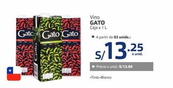 Makro Vino gato caja x 1 l oferta