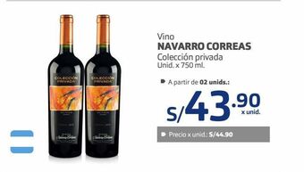 Makro Vino navarro correas colección privada unid. x 750 ml. oferta