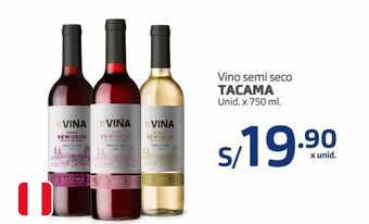 Makro Vino semi seco tacama unid. x 750 ml. oferta