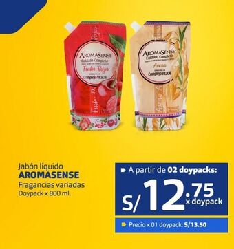 Makro Jabón líquido aromasense fragancias variadas doypack x 800 ml. oferta