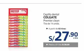 Makro Cepillo dental colgate premier clean tira de 14 unids. oferta
