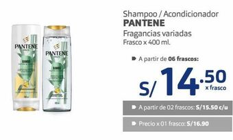 Makro Shampoo / acondicionador pantene fragancias variadas frasco x 400 ml. oferta