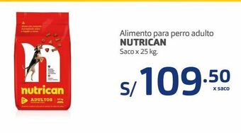 Makro Alimento para perro adulto nutrican saco x 25 kg. oferta