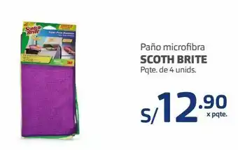 Makro Paño microfibra scoth brite pqte. de 4 unids. oferta