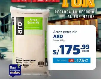 Makro Arroz extra nir aro x 50 kg oferta