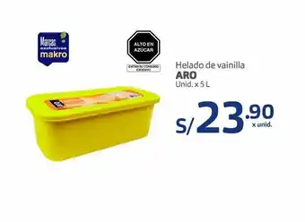 Makro Helado de vainilla aro x 5 l oferta
