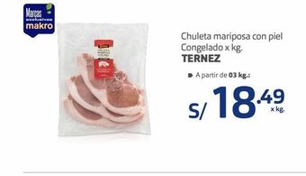 Makro Chuleta mariposa ternez x kg oferta