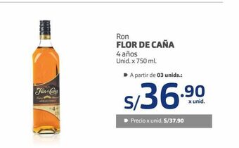 Makro Ron flor de caña 4 años x 750ml oferta