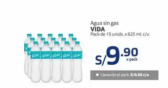 Makro Agua sin gas vida x 15un oferta