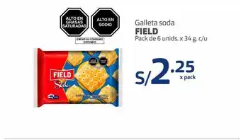 Makro Galleta soda field x 6un oferta