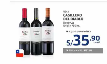 Makro Vino casillero del diablo x 750ml oferta