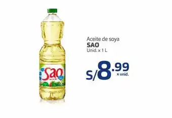 Makro Aceite de soya sao x 1l oferta