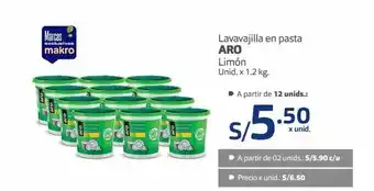 Makro Lavavajillas en pasta aro x 1,2kg oferta