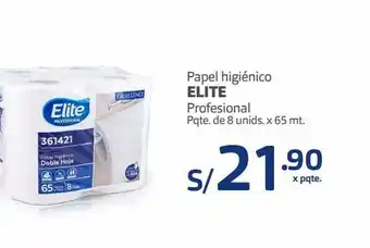 Makro Papel higiénico elite 8un x 65mt oferta