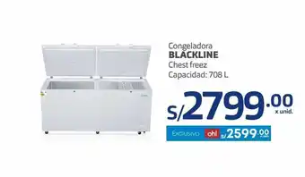 Makro Congeladora blackline 708l oferta