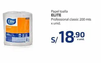 Makro Papel toalla elite professional classic 200 mts x unid. oferta