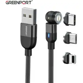 Linio Cable cargador magnético 3a greenport 3... oferta