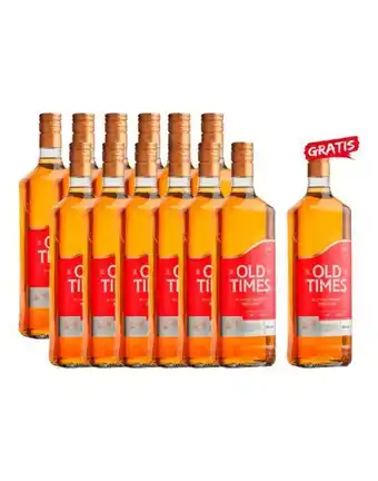 Whisky old times 750ml x12und + 1 old times 750ml