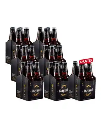 Sumon Licores Cerveza raymi lager 330ml x6 fourpack + 1 fourpack raymi lager 330ml oferta