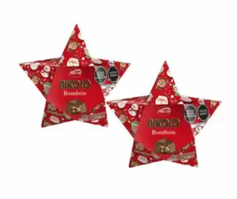 2x1 chocolate estrella navideña nikolo - envase 73gr - unidad