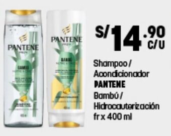 Plaza Vea Shampoo/Acondicionador Pantene 400ml oferta