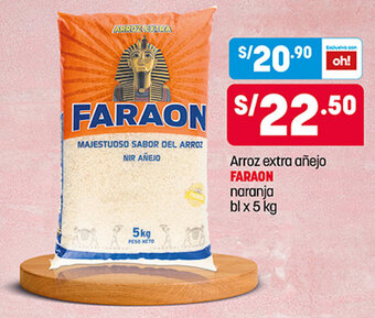Plaza Vea Arroz Extra Añejo Faraon Naranja 5kg oferta