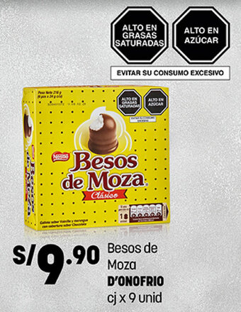 Plaza Vea Besos de Moza D'Onofrio 9 unid oferta