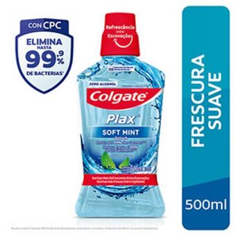 Mifarma Enjuague bucal colgate plax soft mint - frasco 500 ml oferta