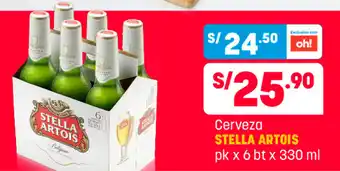 Plaza Vea Cerveza Stella Artois 6 x 330ml oferta