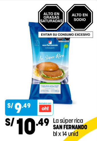 Plaza Vea La Súper Rica San Fernando 14 unid oferta
