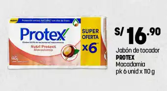 Plaza Vea Jabón de Tocador Protex Macadamia 6 x 110g oferta