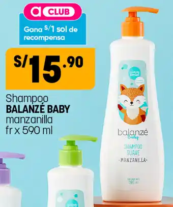 Plaza Vea Shampoo Balanzé Baby Manzanilla 590ml oferta