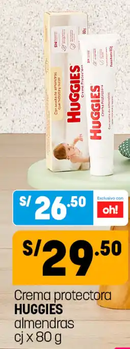 Plaza Vea Crema Protectora Huggies Almendras 80g oferta