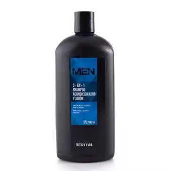 Tottus Shampoo 3 en 1 hombre oferta