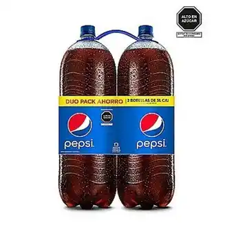 Tottus Two pack pepsi cola gaseosa 3 lt oferta