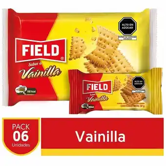 Vivanda Galleta vainilla field paquete 6un oferta