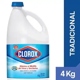 Vivanda Lejía clorox tradicional galonera 4l oferta
