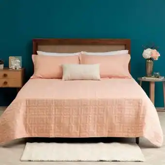 Avon Cubrecama rosado oferta