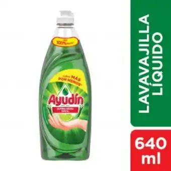 Freshmart Lavavajillas líquido ayudin limón y sábila 640ml - unidad oferta