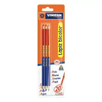 Comercial Li Lapiz vinifan bicolor (76023) delgado x3 blis oferta