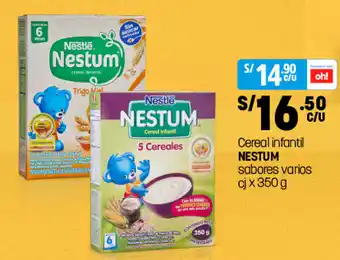Plaza Vea Cereal Infantil Nestum Sabores Varios 350g oferta