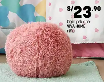 Plaza Vea Cojin Peluche Viva Home Niña oferta