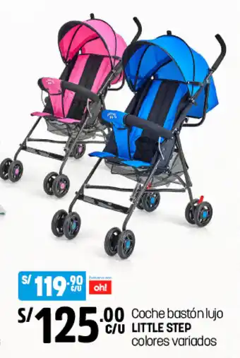 Plaza Vea Coche Bastón Lujo Little Step Colores Variados oferta
