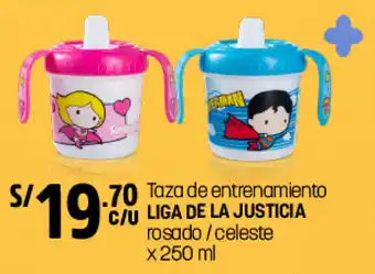 Plaza Vea Taza de Entrenamiento Liga de La Justicia 250ml oferta