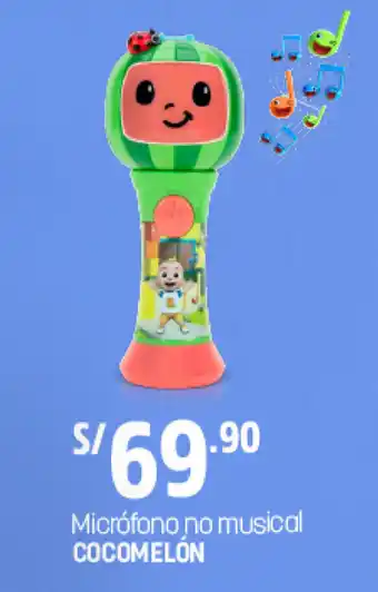 Plaza Vea Micrófono no Musical Cocomelón oferta