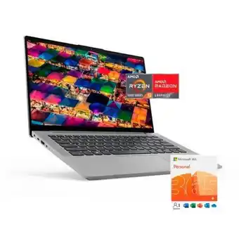 Hiraoka Laptop lenovo ideapad 5 14" amd ryzen 5 - 5500u 256gb ssd 8gb ram + microsoft 365 personal (esd) - 15 meses oferta