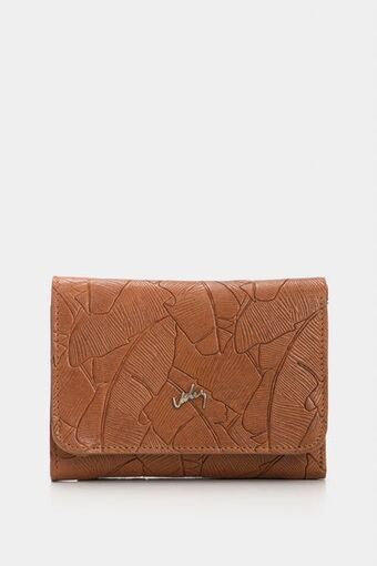Vélez Billetera colory de cuero para mujer grabado placa palmeras oferta
