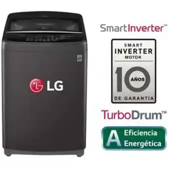 Linio Lavadora 16 kg wt16bsb black steel lg -a... oferta