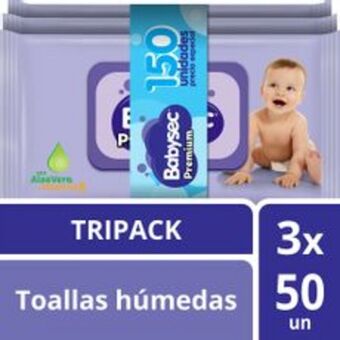 Metro Toallitas húmedas babysec baby looney paquete 150 unid oferta